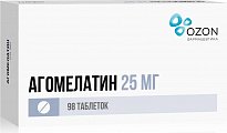 Купить агомелатин, таблетки, покрытые пленочной оболочкой 25мг, 98 шт в Кстово