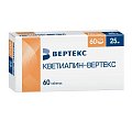 Купить кветиапин-вертекс, таблетки, покрытые пленочной оболочкой 25мг, 60 шт в Кстово