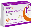Купить ребамипид-сз, таблетки, покрытые пленочной оболочкой 100мг, 90 шт в Кстово