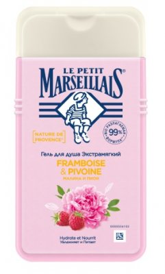 Купить le petit marseillais (ле петит марселл) гель для душа малина и пион, 250мл в Кстово