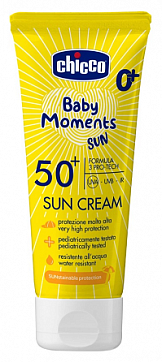 Chicco Baby Moments (Чикко) крем минеральный солнцезащитный spf50+ 75 мл