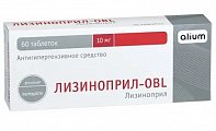 Купить лизиноприл-obl, таблетки 10мг, 60 шт в Кстово