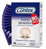 Купить contex (контекс) презервативы extra sensation 18шт в Кстово