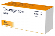 Купить бисопролол, таблетки, покрытые пленочной оболочкой 5мг, 50 шт в Кстово