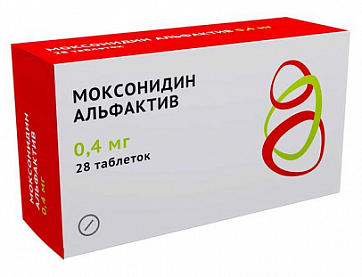 Моксонидин Альфактив, таблетки покрытые пленочной оболочкой 0.4мг 28шт