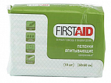 Пеленки медицинские впитывающие First Aid (Ферстэйд) 60х60см 10шт