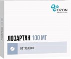 Купить лозартан, таблетки, покрытые пленочной оболочкой 100мг, 90 шт в Кстово