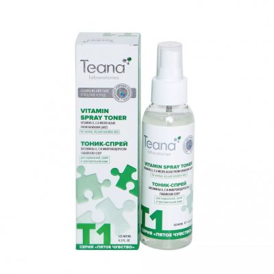 Купить тиана (teana) тоник-спрей энергетический витаминный с экстрактом микроводоросли и днк ,125мл в Кстово