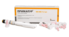 Купить примапур, раствор для подкожного введения 66мкг/1,5мл шприц-ручка 1шт + игла 10шт в Кстово