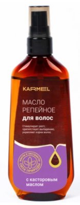 Купить karmel (кармель) масло для волос репейное с касторовым маслом, 100мл в Кстово