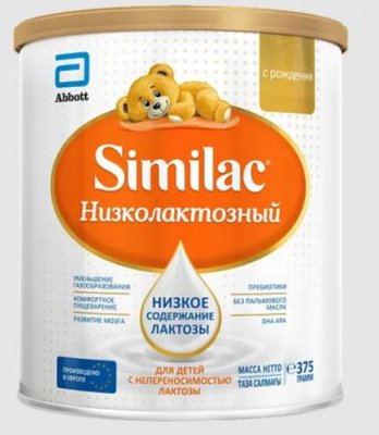 Купить симилак (similac) низколактозный, смесь молочная, с рождения 375г в Кстово