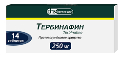 Купить тербинафин, таблетки 250мг, 14 шт в Кстово