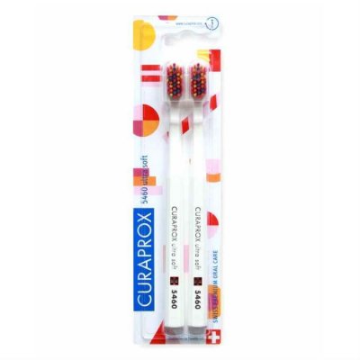Купить курапрокс (curaprox) набор зубных щеток ultrasoft duo pop art, 2 шт. в Кстово