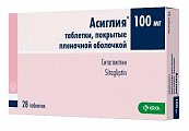 Купить асиглия, таблетки покрытые пленочной оболочкой 100мг, 28шт в Кстово