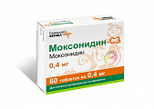 Купить моксонидин-сз, таблетки, покрытые пленочной оболочкой 0,4мг, 60 шт в Кстово