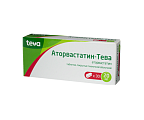 Купить аторвастатин-тева, таблетки, покрытые пленочной оболочкой 20мг, 30 шт в Кстово