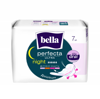 Купить bella (белла) прокладки perfecta ultra night silky dray 7 шт в Кстово