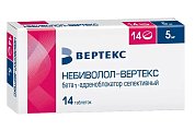 Купить небиволол-вертекс, таблетки 5мг, 14 шт в Кстово