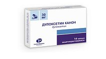 Купить дулоксетин-канон, капсулы кишечнорастворимые 30мг, 14 шт в Кстово