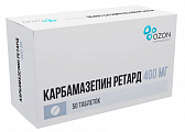 Купить карбамазепин ретард, таблетки с пролонгированным высвобождением 400мг 50шт в Кстово