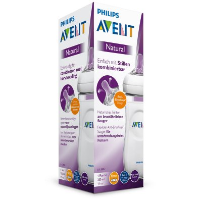 Купить avent (авент) бутылочка для кормления с 6 месяцев natural 330 мл 1 шт (scf036/17) в Кстово