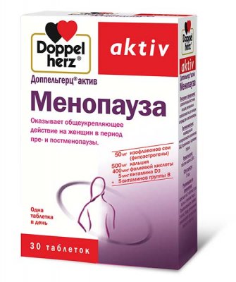 Купить doppelherz (доппельгерц) актив менопауза, таблетки, 30 шт бад в Кстово