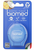 Купить biomed (биомед) зубная нить комплексная объемная кокос и манго, 50м в Кстово