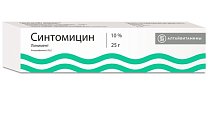 Купить синтомицин, линимент для наружного применения 10%, 25г в Кстово