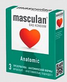 Купить masculan (маскулан) презервативы облегающей анатомической формы anatomic, 3 шт в Кстово