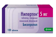 Купить нипертен, таблетки, покрытые пленочной оболочкой 5мг, 100 шт в Кстово