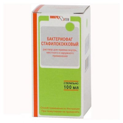 Купить бактериофаг стафилококковый, раствор для приема внутрь, местного и наружного применения, флакон 100мл в Кстово