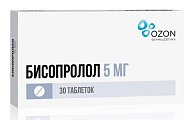 Купить бисопролол, таблетки, покрытые пленочной оболочкой 5мг, 30 шт в Кстово