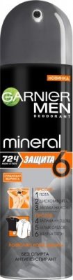 Купить garnier men mineral (гарньер) дезодорант мужской защита 6 спрей 150мл в Кстово