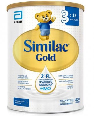 Купить симилак (similac) gold 3 детское молочко с 12 месяцев, 800г в Кстово