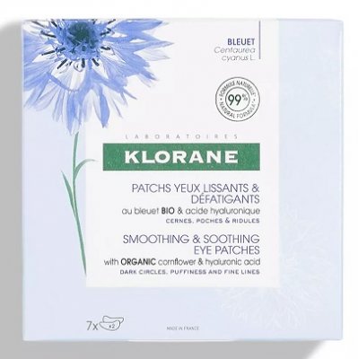 Купить klorane (клоран) пачти для контура глаз с органическим эстрактом василька и гиалуроновой кислотой, 7 пар в Кстово