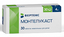 Купить монтелукаст, таблетки жевательные, для детей 4мг 30шт в Кстово