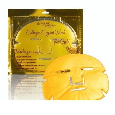 Купить фабрик косметик коллаген кристал маска для лица био золото №1 в Кстово
