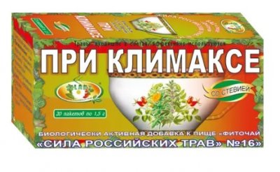 Купить фиточай сила российских трав №16 при климаксе, фильтр-пакеты 1,5г, 20 шт бад в Кстово