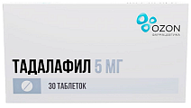 Купить тадалафил, таблетки, покрытые пленочной оболочкой 5мг, 30 шт в Кстово