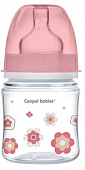 Купить canpol (канпол) бутылочка пластиковая easystart newborn антиколиковая с широким горлом с рождения, 120 мл розовая в Кстово