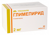 Купить глимепирид, таблетки 2мг, 90 шт в Кстово