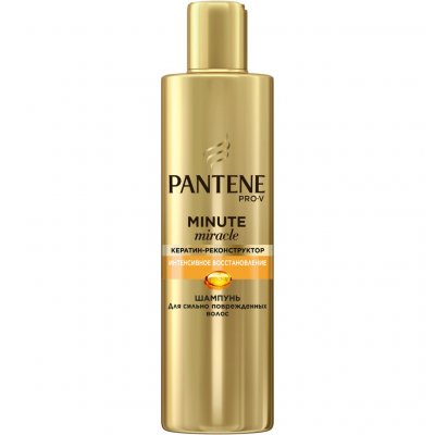 Купить pantene pro-v (пантин) шампунь minute miracle мицелярный интенсивное восстановление волос, 270 мл в Кстово