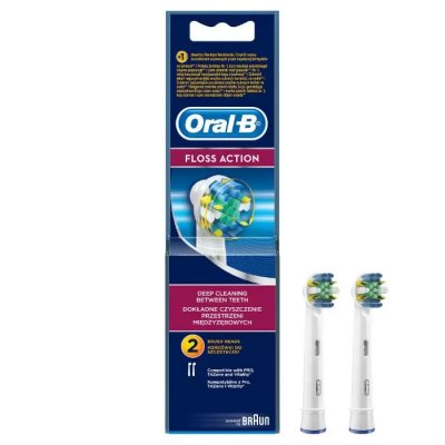 Купить oral-b (орал-би) насадки для электрических зубных щеток, floss action eb25 2 шт в Кстово
