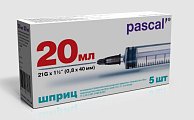 Купить шприц 20мл луер 3-компонентный с иглой 21g 0,8x40мм 5шт в Кстово