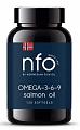 Купить норвегиан фиш оил (nfo) омега-3-6-9 масло лосося, капсулы 745мг, 120шт бад в Кстово