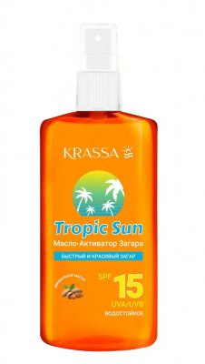 Купить krassa tropic sun (красса) масло-активатор загара spf15 150мл в Кстово
