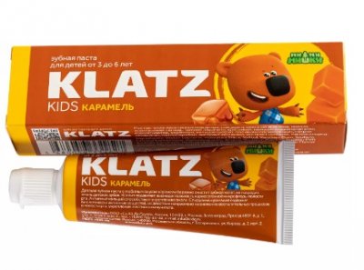 Купить klatz (клатц) зубная паста мимимишки для детей 3-6лет карамель, 40мл в Кстово