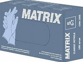 Купить перчатки matrix смотровые нитриловые нестерильные неопудренные текстурированные, размер s, 50 пар, голубые в Кстово
