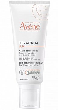 Авен Ксеракальм А.Д.(Avenе Xeracalm A.D.) крем для лица и тела липидо-восполняющий 200 мл