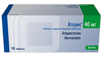 Купить аторис, таблетки, покрытые пленочной оболочкой 40мг, 90 шт в Кстово